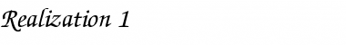 Download Realization 1 Font Download Realization 1 Font