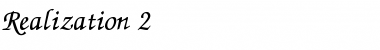 Download Realization 2 Font Download Realization 2 Font