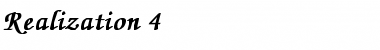 Download Realization 4 Font Download Realization 4 Font