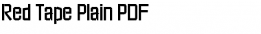 Download Red Tape Plain Font Download Red Tape Plain Font