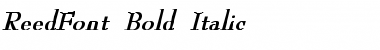 Download ReedFont bold italic Font Download ReedFont bold italic Font