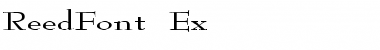 Download ReedFont Ex Font Download ReedFont Ex Font