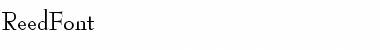Download ReedFont Font Download ReedFont Font