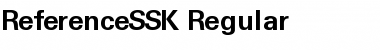 Download ReferenceSSK Font Download ReferenceSSK Font