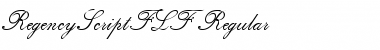 Download RegencyScriptFLF Font Download RegencyScriptFLF Font