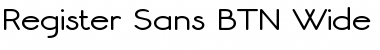 Download Register Sans BTN Wide Font Download Register Sans BTN Wide Font