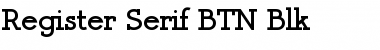 Download Register Serif BTN Blk Font Download Register Serif BTN Blk Font