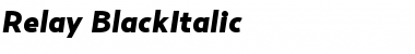 Download Relay-BlackItalic Font Download Relay-BlackItalic Font