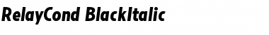 Download RelayCond-BlackItalic Font Download RelayCond-BlackItalic Font