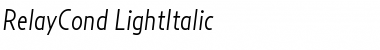Download RelayCond-LightItalic Font Download RelayCond-LightItalic Font