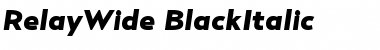 Download RelayWide-BlackItalic Font Download RelayWide-BlackItalic Font