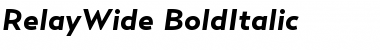 Download RelayWide-BoldItalic Font Download RelayWide-BoldItalic Font