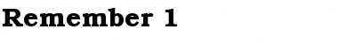 Download Remember 1 Font Download Remember 1 Font