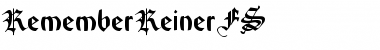 Download RememberReinerFS Font Download RememberReinerFS Font