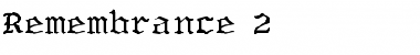Download Remembrance 2 Font Download Remembrance 2 Font