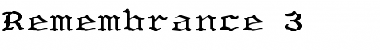 Download Remembrance 3 Font Download Remembrance 3 Font