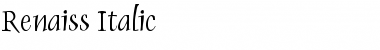 Download Renaiss-Italic Font Download Renaiss-Italic Font