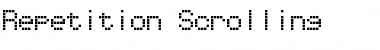 Download Repetition Scrolling Font Download Repetition Scrolling Font