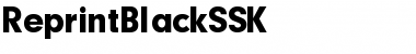 Download ReprintBlackSSK Font Download ReprintBlackSSK Font