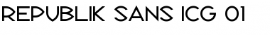Download Republik Sans ICG 01 Font Download Republik Sans ICG 01 Font