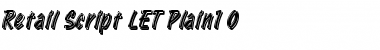 Download Retail Script LET Font Download Retail Script LET Font