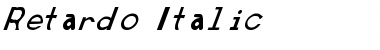 Download Retardo Italic Font Download Retardo Italic Font