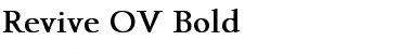 Download Revive OV bold Font Download Revive OV bold Font