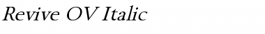 Download Revive OV italic Font Download Revive OV italic Font
