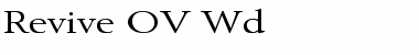 Download Revive OV Wd Font Download Revive OV Wd Font