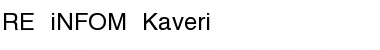 Download RE_iNFOM-Kaveri Font Download RE_iNFOM-Kaveri Font