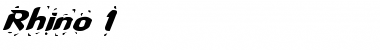 Download Rhino 1 Font Download Rhino 1 Font