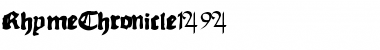 Download RhymeChronicle1494 Font Download RhymeChronicle1494 Font