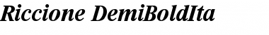 Download Riccione-DemiBoldIta Font Download Riccione-DemiBoldIta Font