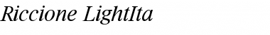 Download Riccione-LightIta Font Download Riccione-LightIta Font