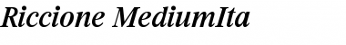 Download Riccione-MediumIta Font Download Riccione-MediumIta Font