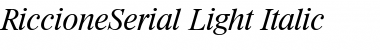 Download RiccioneSerial-Light Font Download RiccioneSerial-Light Font
