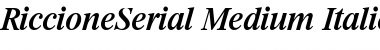 Download RiccioneSerial-Medium Font Download RiccioneSerial-Medium Font