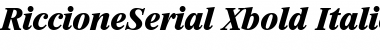Download RiccioneSerial-Xbold Font Download RiccioneSerial-Xbold Font