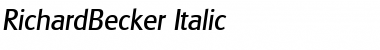 Download RichardBecker Font Download RichardBecker Font