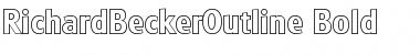 Download RichardBeckerOutline Font Download RichardBeckerOutline Font