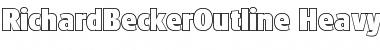 Download RichardBeckerOutline-Heavy Font Download RichardBeckerOutline-Heavy Font