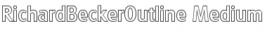 Download RichardBeckerOutline-Medium Font Download RichardBeckerOutline-Medium Font