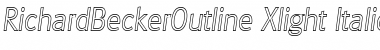 Download RichardBeckerOutline-Xlight Font Download RichardBeckerOutline-Xlight Font