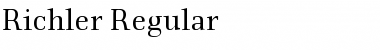 Download Richler-Regular Font Download Richler-Regular Font