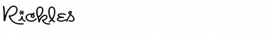 Download Rickles Font Download Rickles Font