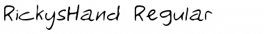 Download RickysHand Font Download RickysHand Font