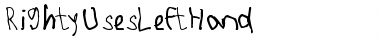 Download RightyUsesLeftHand Font Download RightyUsesLeftHand Font