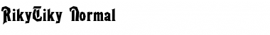 Download RikyTiky Font Download RikyTiky Font
