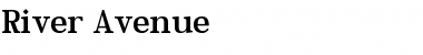 Download River Avenue Font Download River Avenue Font