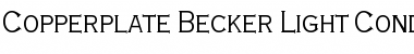 Download Copperplate Becker Light Cond Font Download Copperplate Becker Light Cond Font